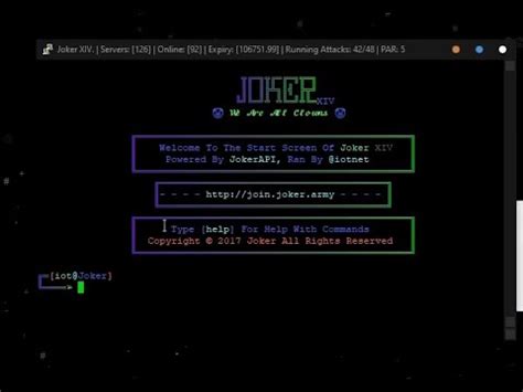 TwitchQuotes is the leading online database for ASCII art copypastas. . Joker botnet github